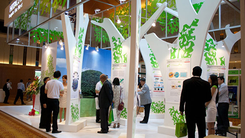 The Hitachi booth received over 1,000 visitors throughout the four days of the exhibition