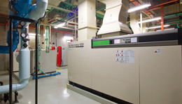 Picture: Hitachi Oil Free Screw Compressor, NEW DSP Series, installed in SEP facilities